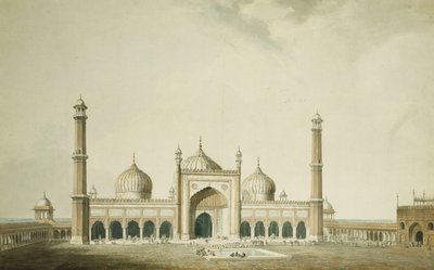 Jama Masjid, Delhi, tekijältä William Daniell
