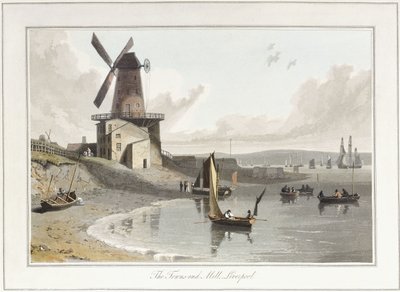Towns-end Mill, Liverpool, 1814-1825 tekijältä William Daniell