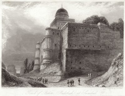 Baberin hauta Sumbul Baburissa tekijältä William Daniell