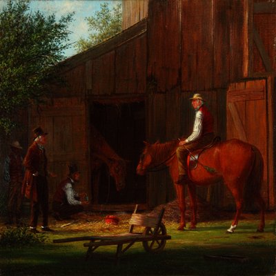 Sairas hevonen 1869 (Öljy kankaalle) tekijältä William Davis