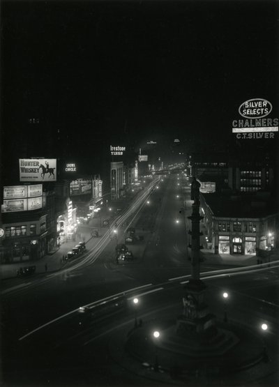 Yönäkymä Columbus Circlessä, n. 1910-21 tekijältä William Davis Hassler