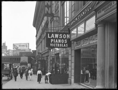 Kyltti Lawson Pianosille, 372 E. 149th Street, New York City, 2. elokuuta 1916 tekijältä William Davis Hassler