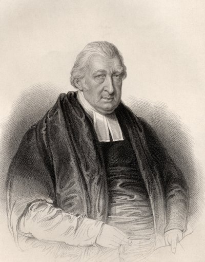 Reverend Rowland Hill, S. Freemanin kaiverrus, National Portrait Gallery, Volume IV, julkaistu n. 1820 (litho) tekijältä William Derby