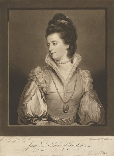 Jane Gordon (os Maxwell), Gordonin herttuatar tekijältä William Dickinson