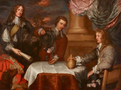 Prinssi Rupertin, eversti William Leggen (luultavasti) ja eversti John Russellin muotokuva tekijältä William Dobson