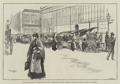 Costermongers Farringdon Roadilla, jota Holbornin työhallitus uhkasi poistaa tekijältä William Douglas Almond
