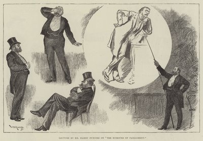 Harry Furnissin luento aiheesta The Humors of Parliament tekijältä William Douglas Almond
