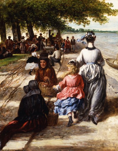 Lähellä rantaa, Gloucester, 1877 tekijältä William E. Winner