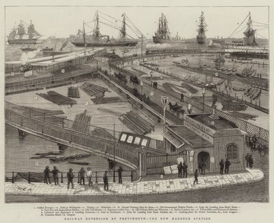 Railway Extension Portsmouthissa, New Harbor Station tekijältä William Edward Atkins