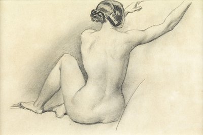 Istuva alasti (kynä paperille) tekijältä William Edward Frost