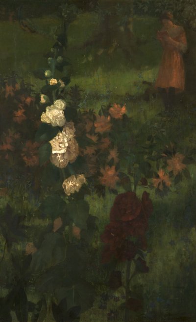 Hollyhocks (Satu) 1890 tekijältä William Edward Stott