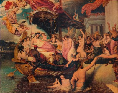 Kleopatran saapuminen Kilikiaan, 1821. tekijältä William Etty