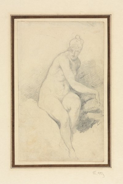 Istuva alaston. tekijältä William Etty