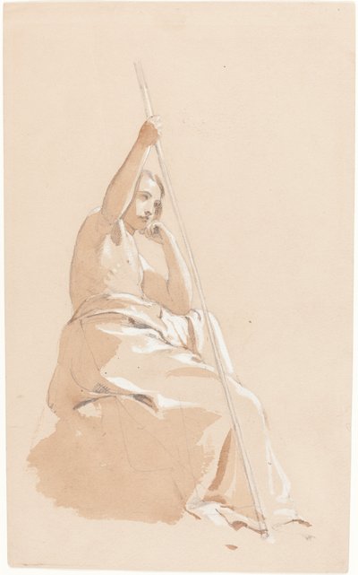 Istuva nuoriso henkilökunnan kanssa tekijältä William Etty