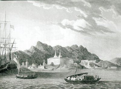 Rio Janeiron satama, jossa on benediktiiniläisluostari, tekijältä William F. Wilson