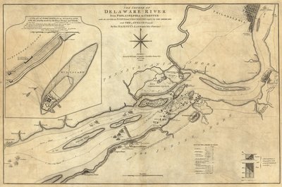 Delaware-joen kurssi Philadelphiasta Chesteriin tekijältä William Faden