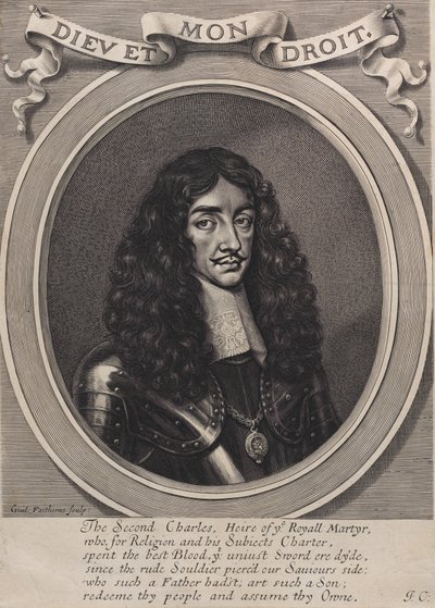 Kuningas Kaarle II, 1660-70. tekijältä William Faithorne