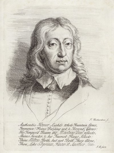 John Miltonin muotokuva tekijältä William Faithorne