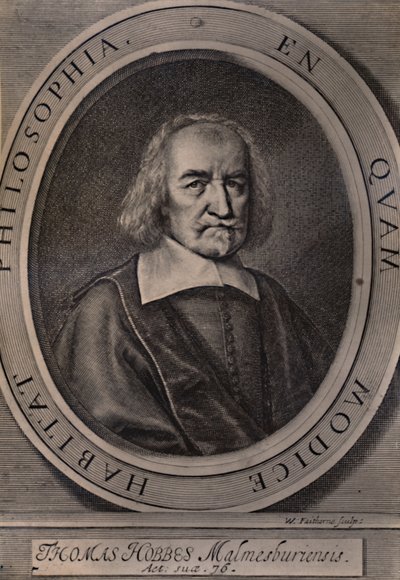 Thomas Hobbes, englantilainen filosofi, 1668 1894 tekijältä William Faithorne