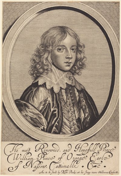 Vilhelm II, Oranian prinssi tekijältä William Faithorne