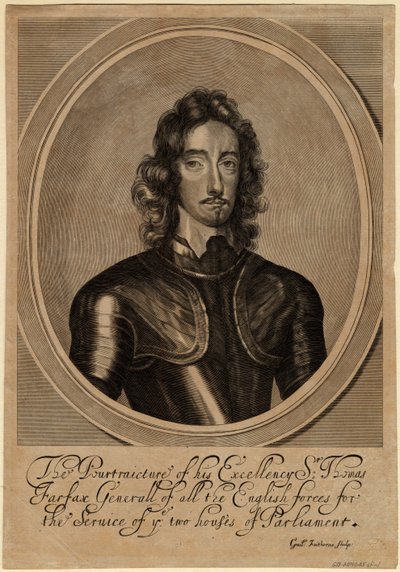 Thomas Fairfax, Cameronin lordi Fairfaxin kolmas, 1645 tekijältä William Faithorne the Elder