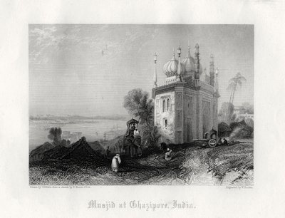 "Masjid at Ghazipur, Intia", 1800-luku tekijältä William Finden