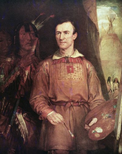 George Catlin (1798-1872) 1849 (öljy kankaalle) tekijältä William Fisk