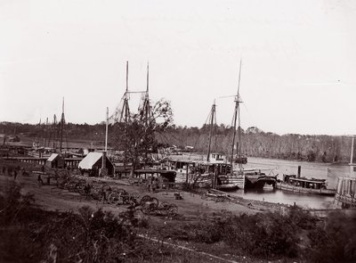 Broadway Landing, Appomattox River, 1864. tekijältä William Frank Browne