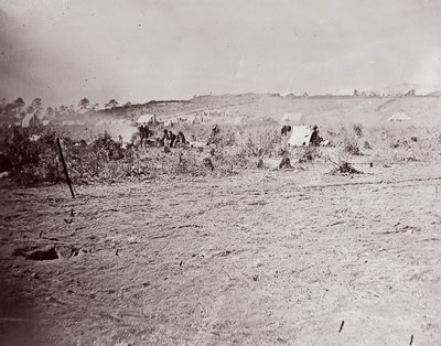 Kaukainen näkymä Fort Bradylle, n. 1865. tekijältä William Frank Browne
