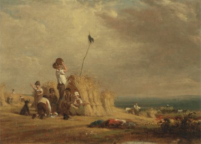 Keskipäivän lepo, sadonkorjuu (öljy aluksella) tekijältä William Frederick Witherington