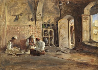 Sisustus, Alger (öljy paperille asetettu kankaalle) tekijältä William Gale