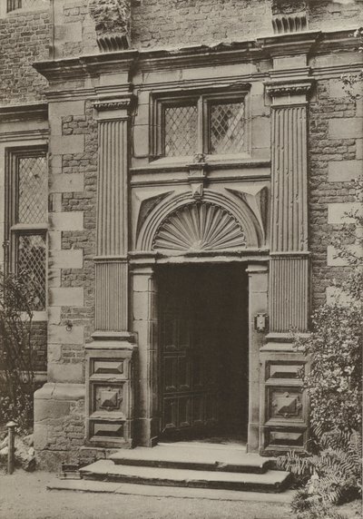 Doorway, Aston Hall, Warwickshire (m/w kuva) tekijältä William Galsworthy Davie