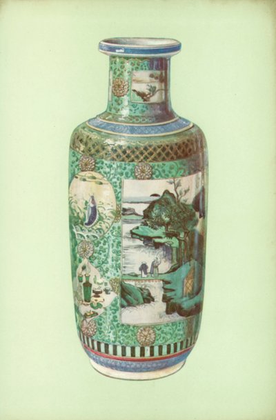 Maljakko, famille verte, kiinalainen, K