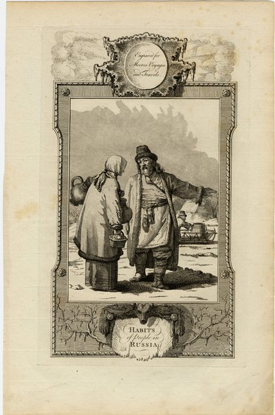 Moskovilaisten tottumukset, noin 1730 tekijältä William Grainger
