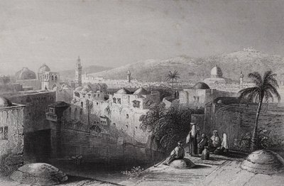 Hiskian allas, Jerusalem (kaiverrus) tekijältä William H. Bartlett