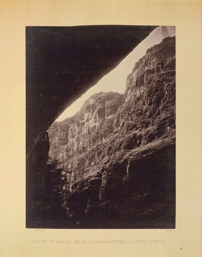 Kanab Washin Cañon, Colorado River, etelään katsottuna tekijältä William H. Bell