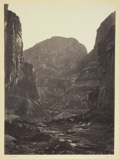 Cañon of Kanab Wash, Colorado River, Looking South, 1872. tekijältä William H. Bell