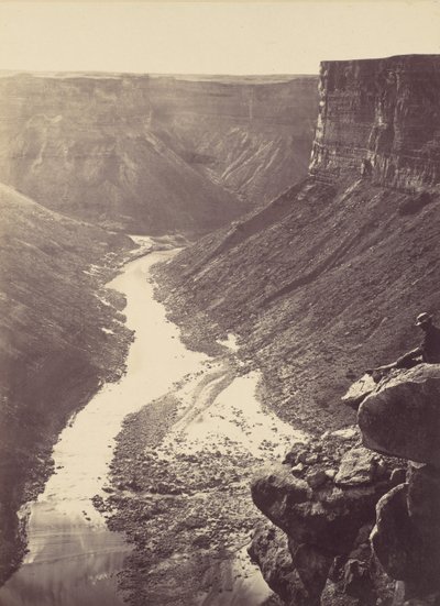 Grand Canyon, Colorado River, Near Paria Creek, Looking West, 1872. tekijältä William H. Bell