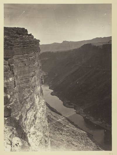 Grand Cañon, Colorado-joki, lähellä Paria Creekiä, itään katsottuna tekijältä William H. Bell
