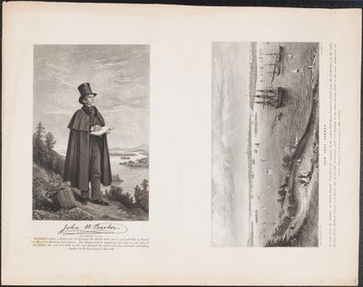 A. John W. Barber; B. New Yorkin satama, n. 1849 (kaiverrus) tekijältä William H. Dougal