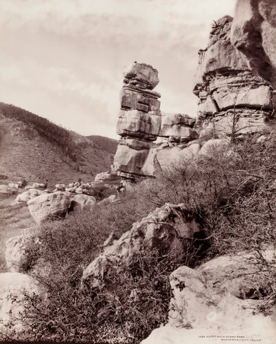 Pulpit Rock, Perry Park (1055) tekijältä William H. Jackson