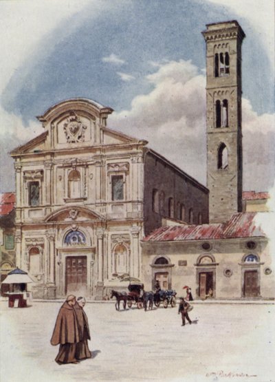 Kaikkien pyhien päivä, Firenze (väri litho) tekijältä William H. Parkinson