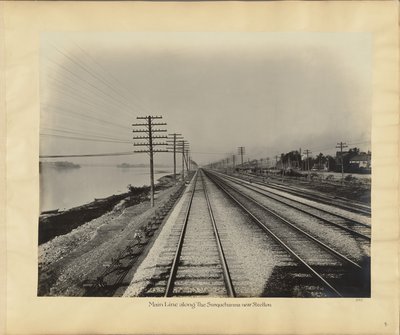 Main Line Susquehannaa pitkin Steeltonin lähistöllä tekijältä William H. Rau