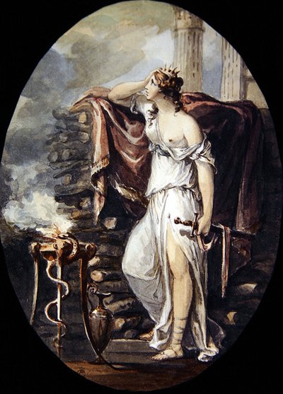 Dido (akvarelli paperille) tekijältä William Hamilton