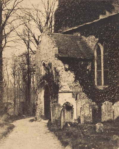 Church Porch, Earlham, lähellä Norwichia, 1857. tekijältä William Harcourt Ranking