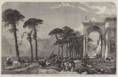 Giorno di Mercato, Luino, Lago Maggiore tekijältä William Harding Collingwood-Smith