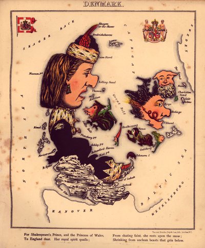 Maantieteellistä hupia - humoristisia hahmotelmia eri maista, johdannon ja kuvaavien repliikkien kera LOC 84675540-16 tekijältä William Harvey
