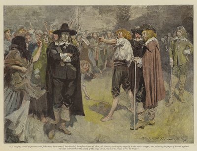 Kuvitus teokseen The Vengeance of Dungarvan, kirjoittanut E Lester Arnold (chromolitho) tekijältä William Hatherell