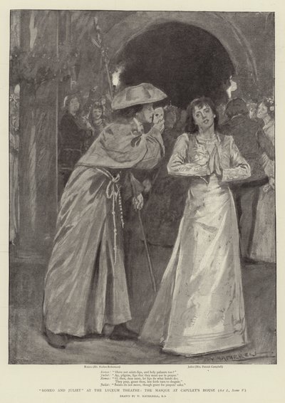 Romeo ja Julia Lyceum-teatterissa, naamio Capulet