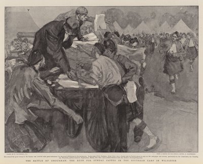 Omdurmanin taistelu, sunnuntailehtien kiire Wiltshiren eteläleirillä tekijältä William Hatherell